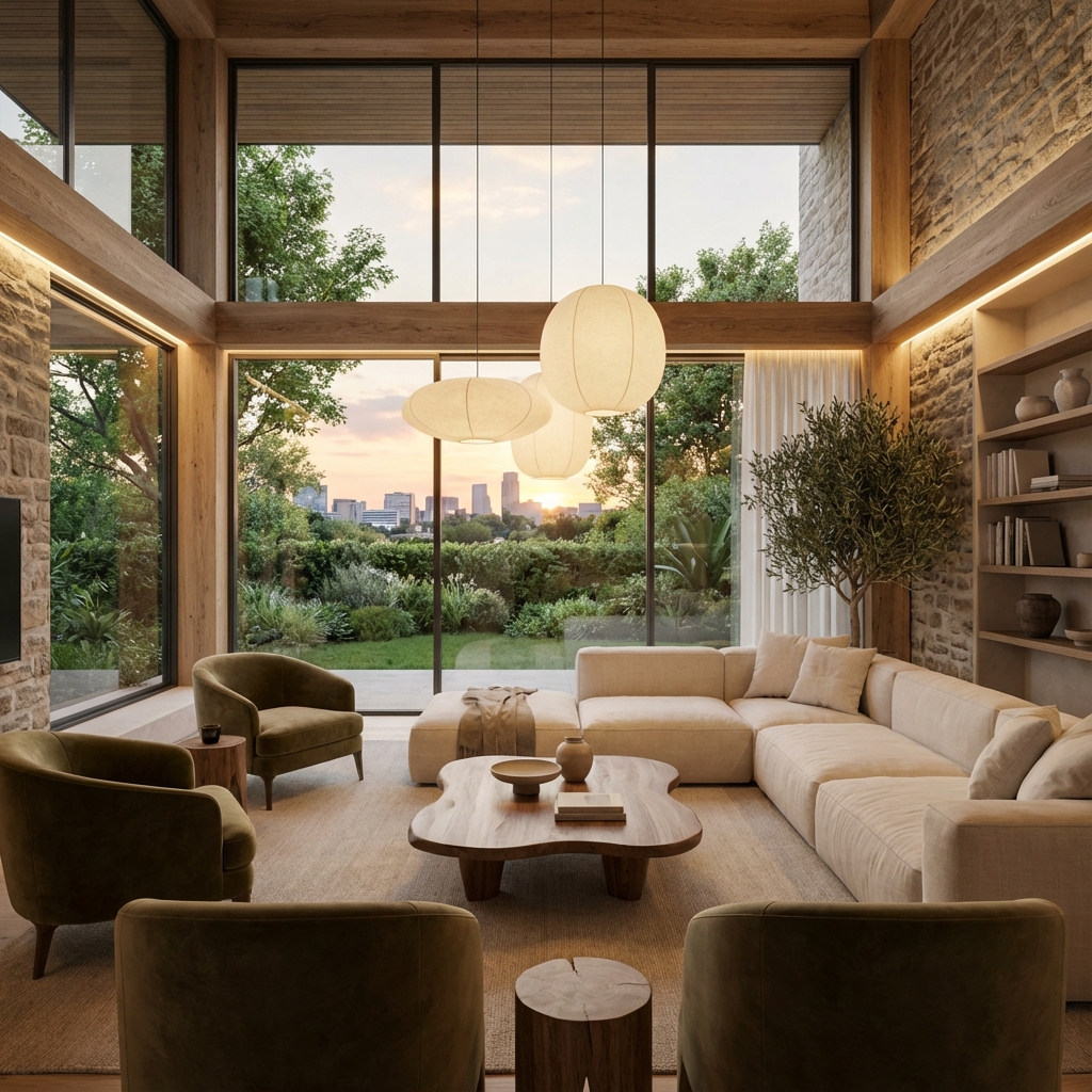 Modern luxury interior design render