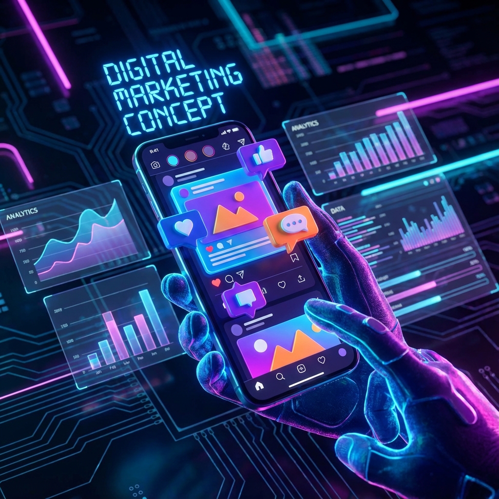 Social media marketing analytics and creativity